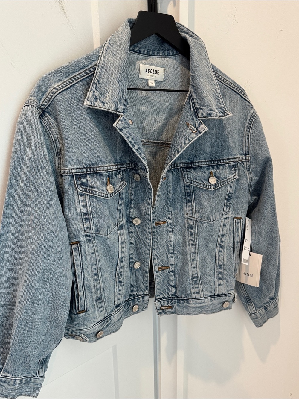Agolde Charli oversized Jean Jacket XS NWT $198 Billboard